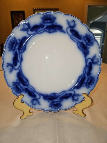 Vintage flow blue plate - flow,